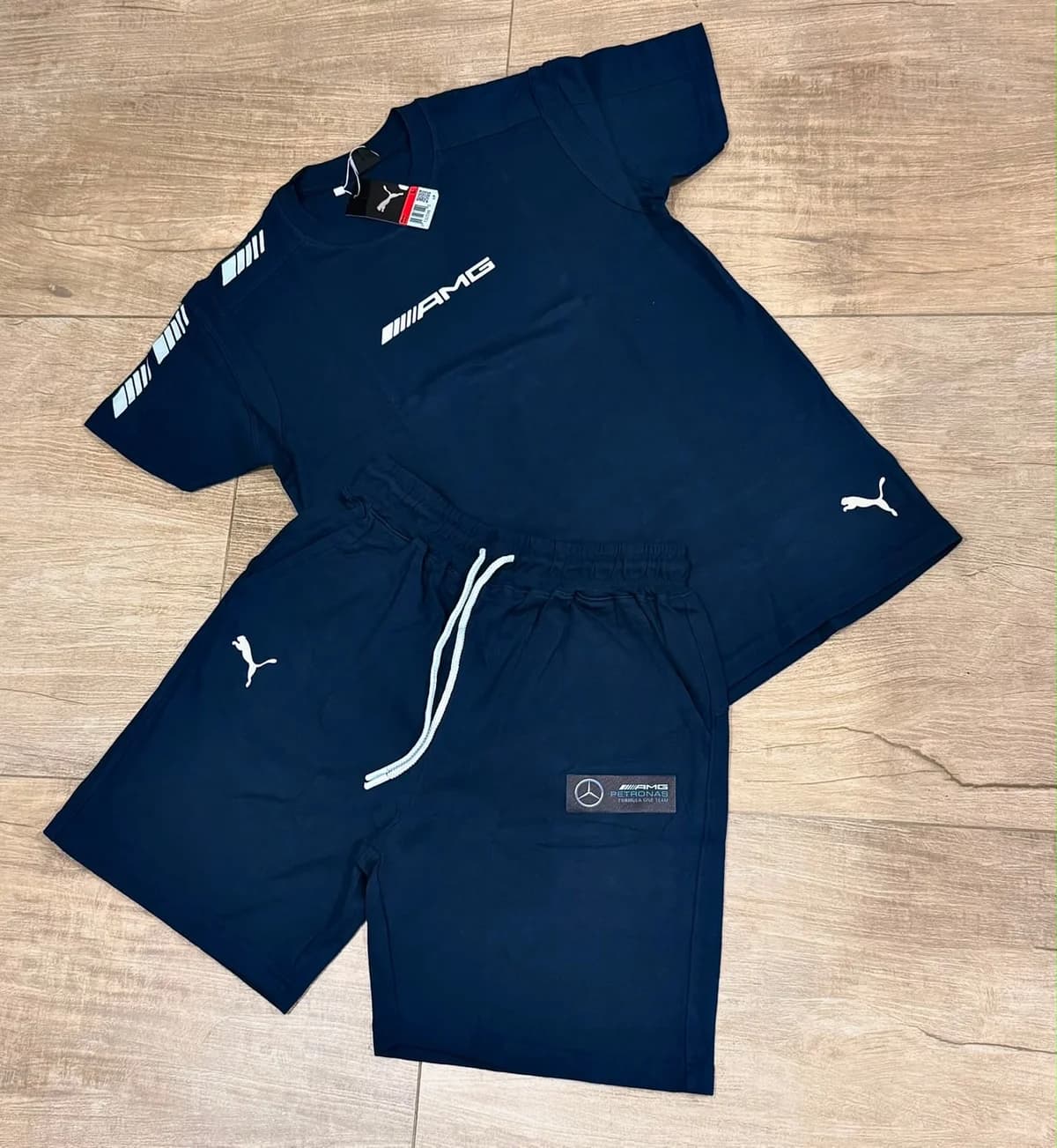 Conjunto Puma AMG azul marinho