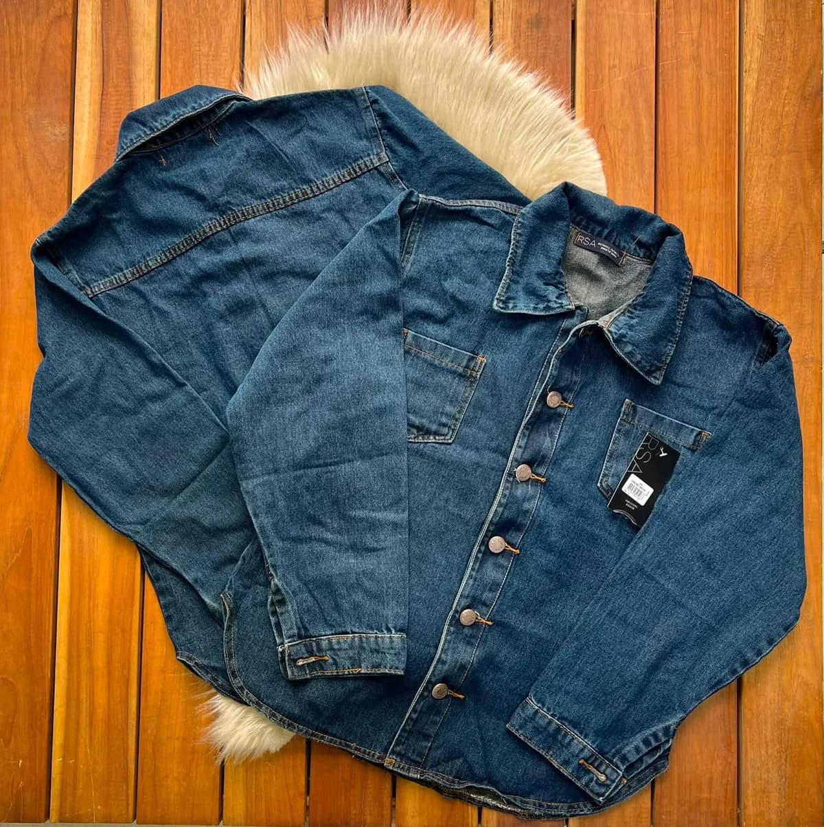 Jaqueta jeans clara